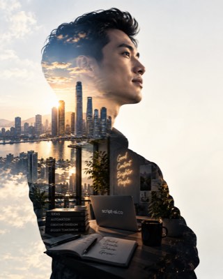 Viral double exposure example
