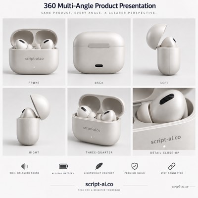 360 multi-angle product presentation example
